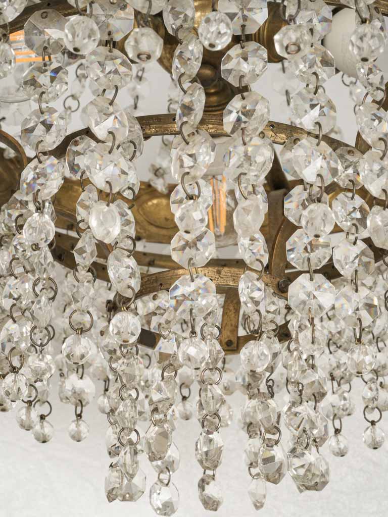 Classic, beaded crystal Empire chandelier