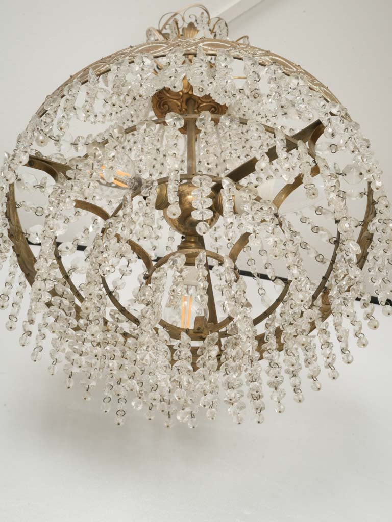 Intimate, refined Empire crystal chandelier