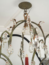 Classic Style Iron and Crystal Chandelier