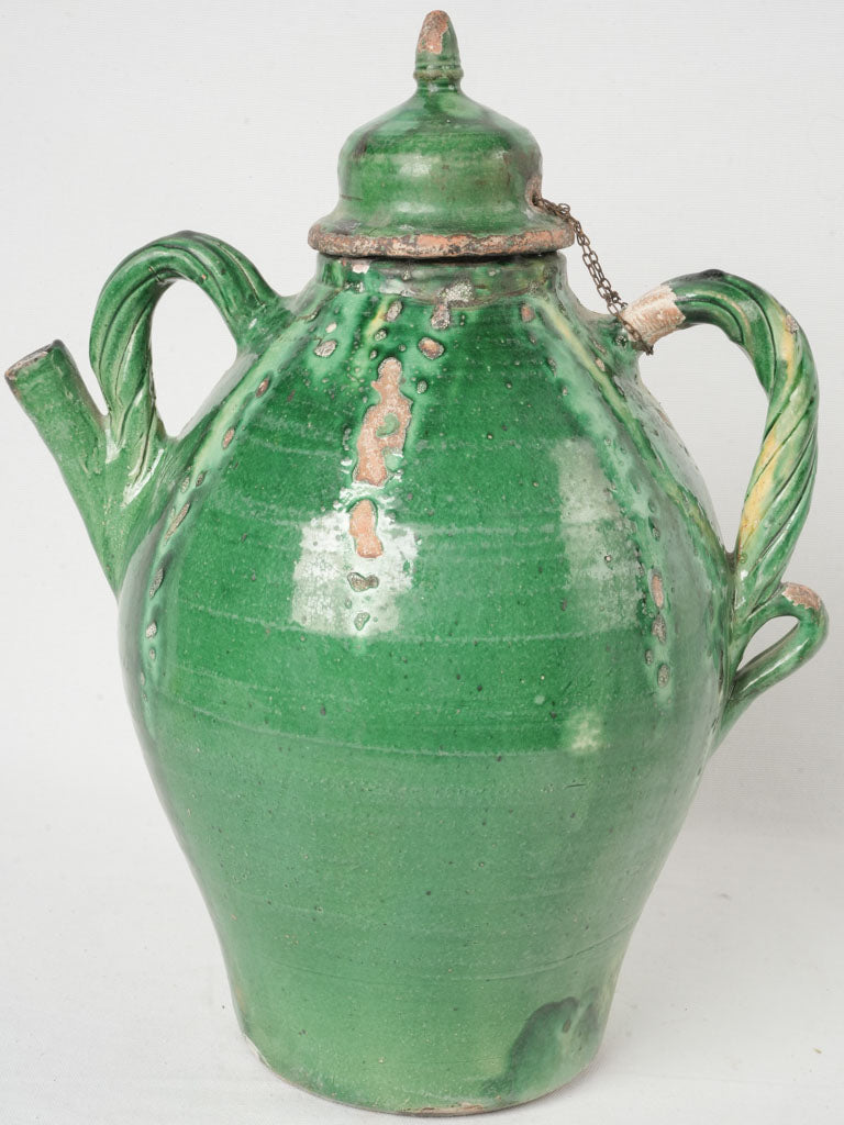 Historical decorative pottery jug