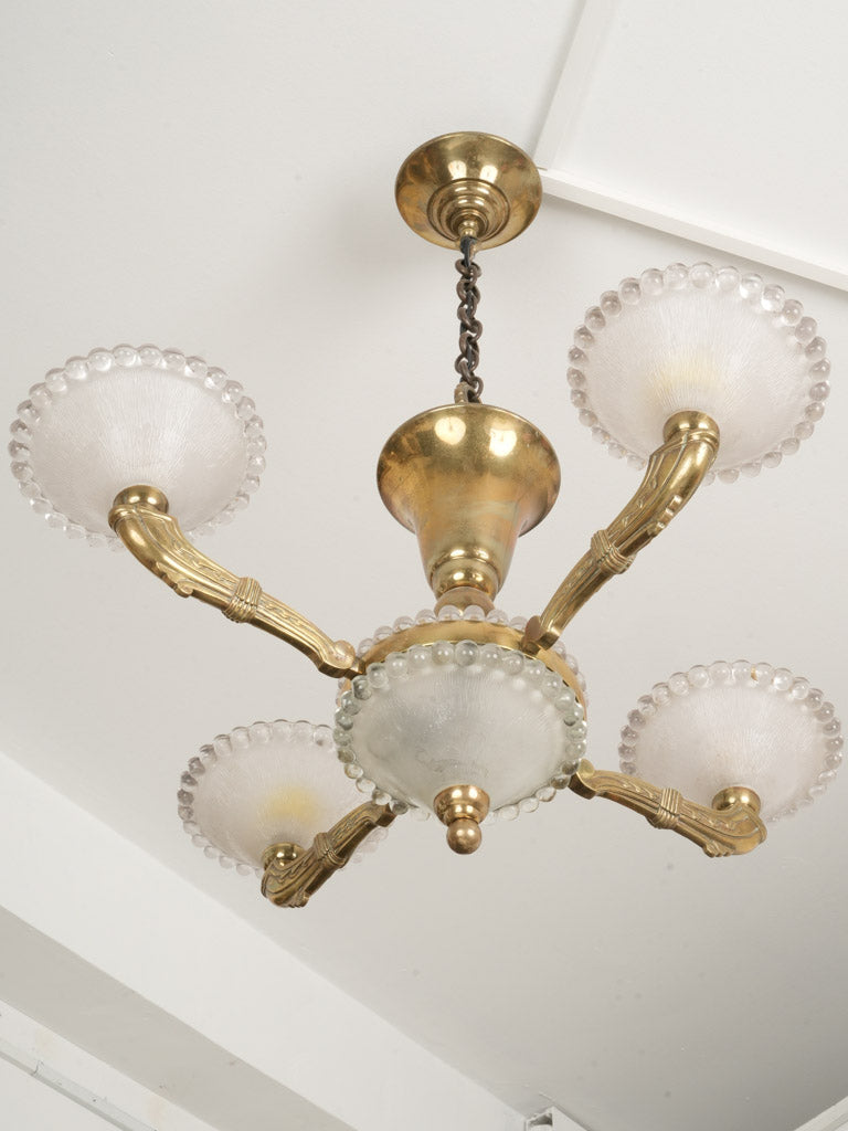 Sophisticated French pearl glass lighting