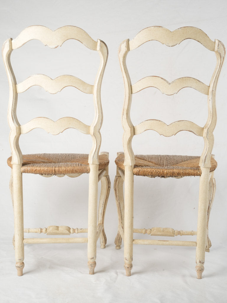 Sturdy vintage wooden dining chairs