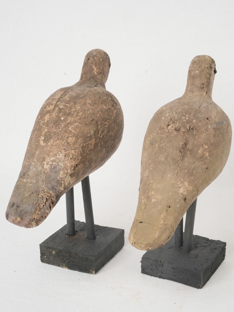 Lifelong weathered river bird decoys