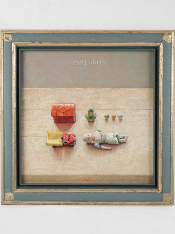 Vintage still-life painting "Past Joys"