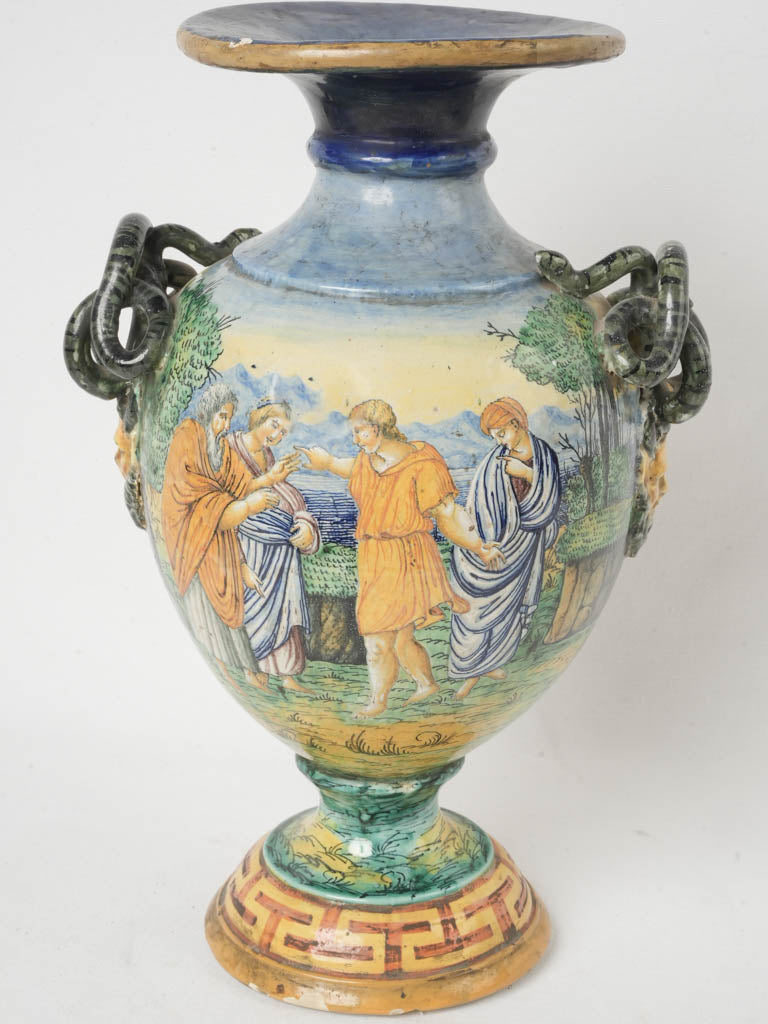 Antique Italian ceramic vase