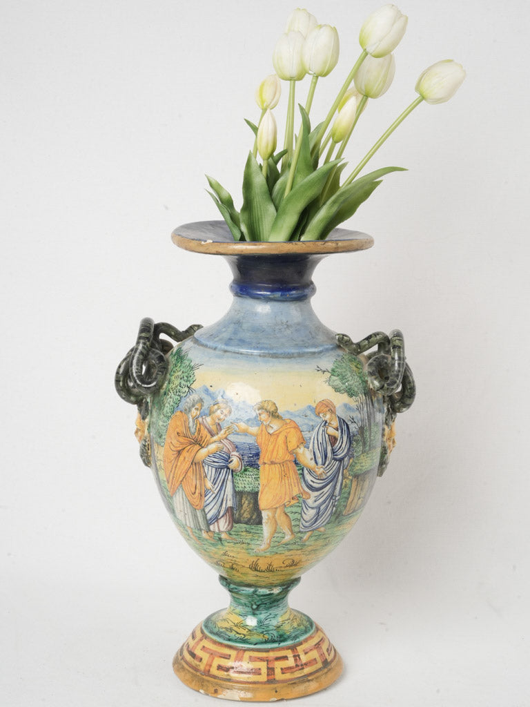 Majolica Renaissance-style decorative piece