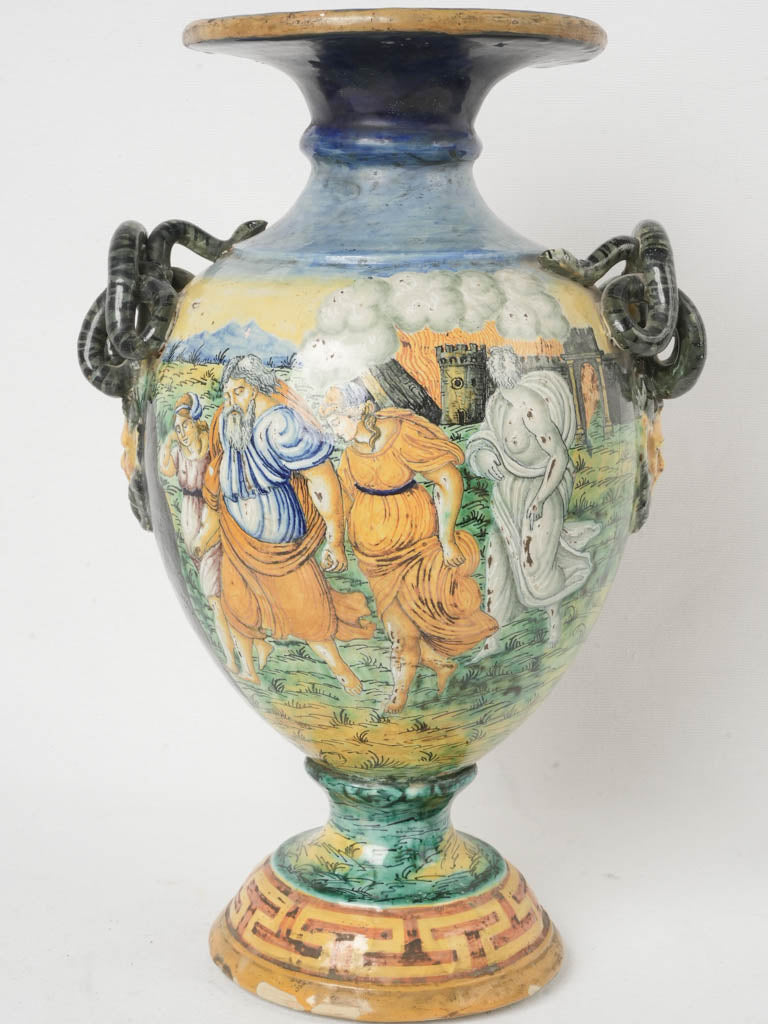 Timeworn patina Italian vase