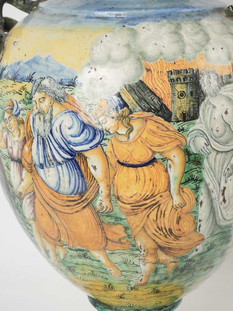 Classic storytelling majolica pottery