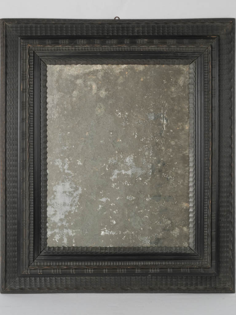 Early-18th century black mirror - rectangular 42½" x 35½"