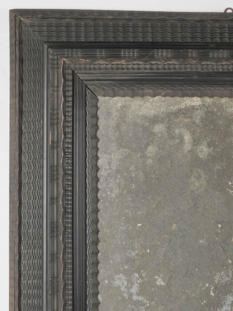 Early-18th century black mirror - rectangular 42½" x 35½"