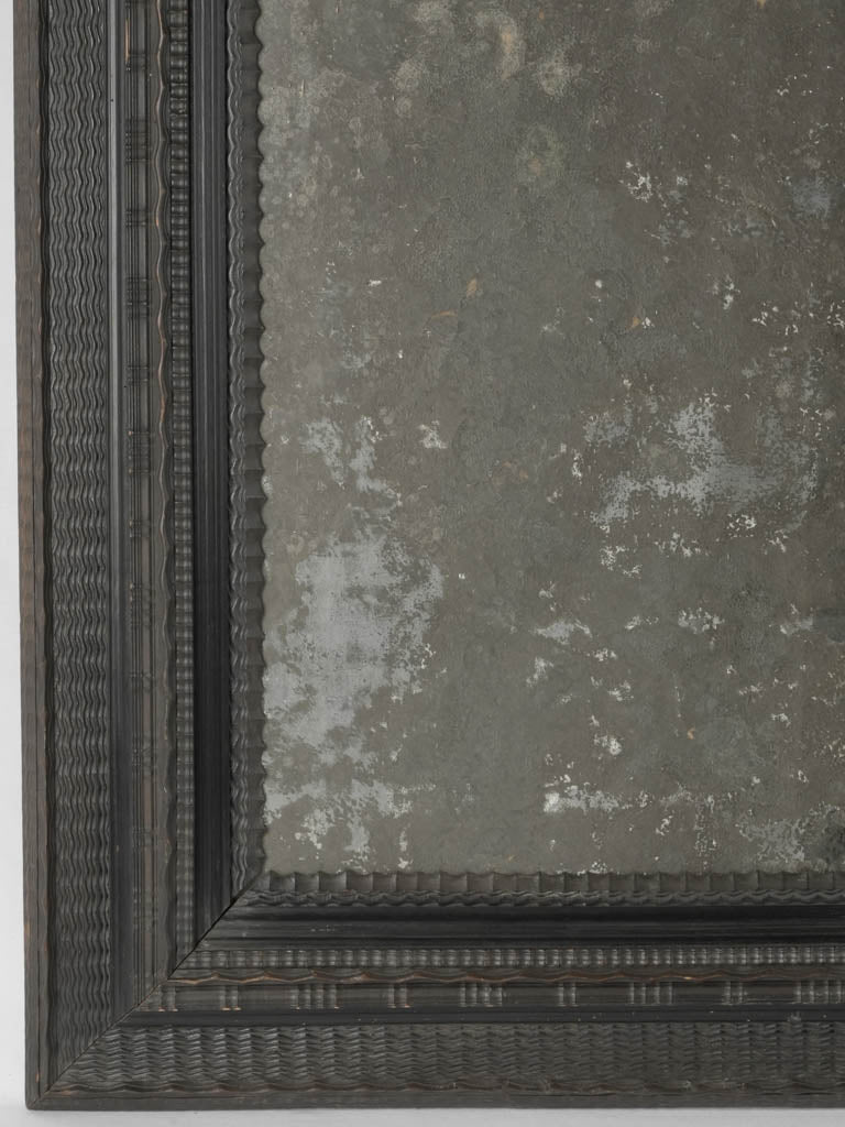 Early-18th century black mirror - rectangular 42½" x 35½"