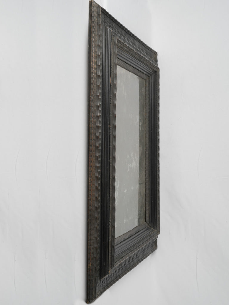 Early-18th century black mirror - rectangular 42½" x 35½"