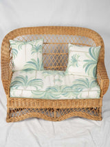 Natural Woven Vintage Settee