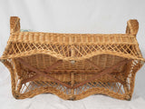 Versatile French Wicker 2-Person Settee