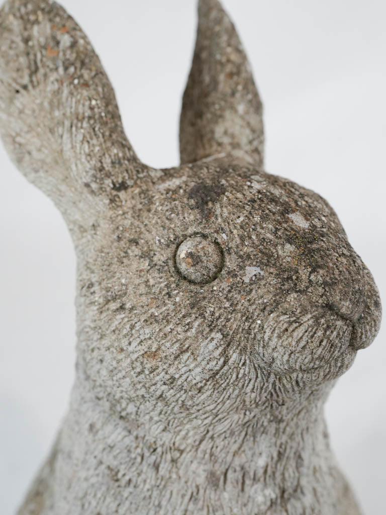 Classic aged outdoor rabbit ornament