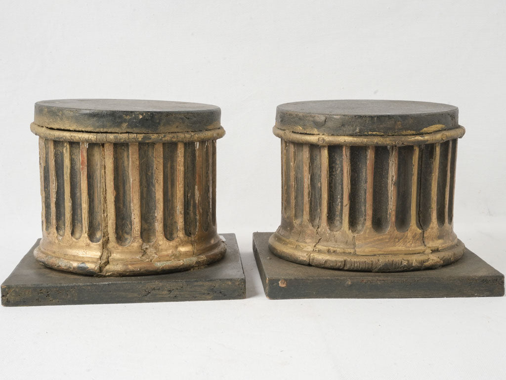 Historic symmetrical pedestal pair