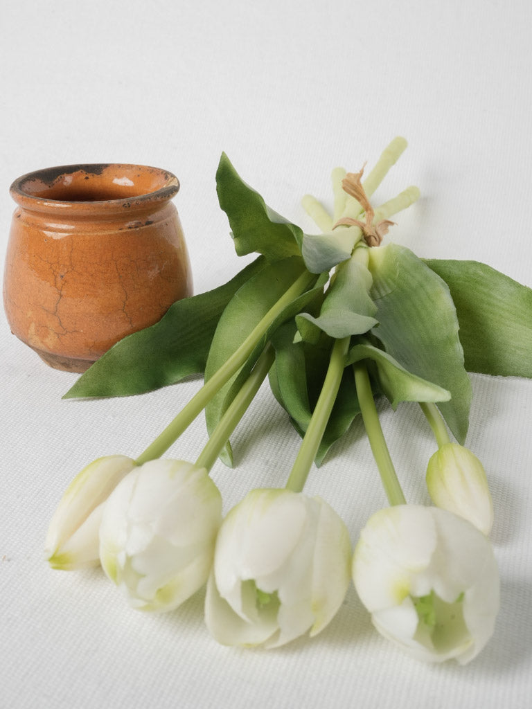 Terracotta honey pot, ocher glaze