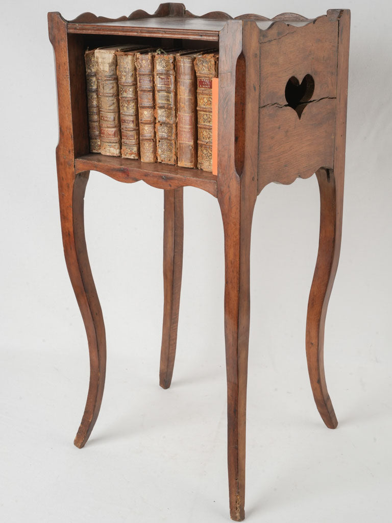 Antique walnut Louis XV nightstand  