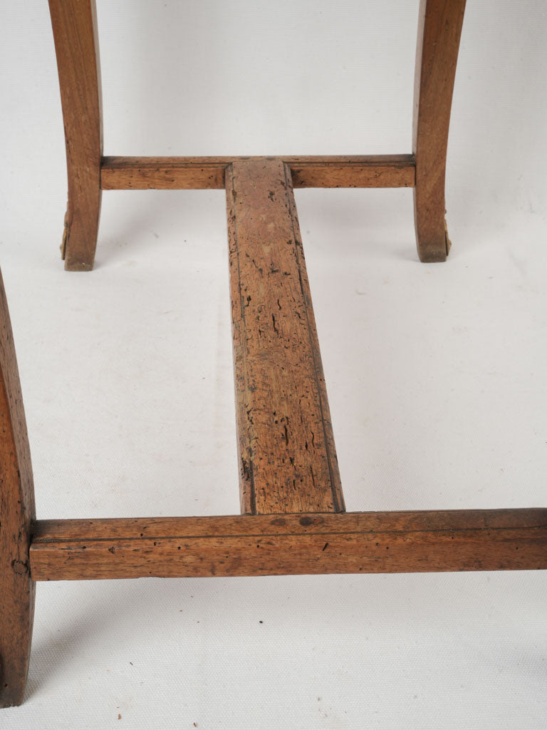 Timeworn walnut accent table