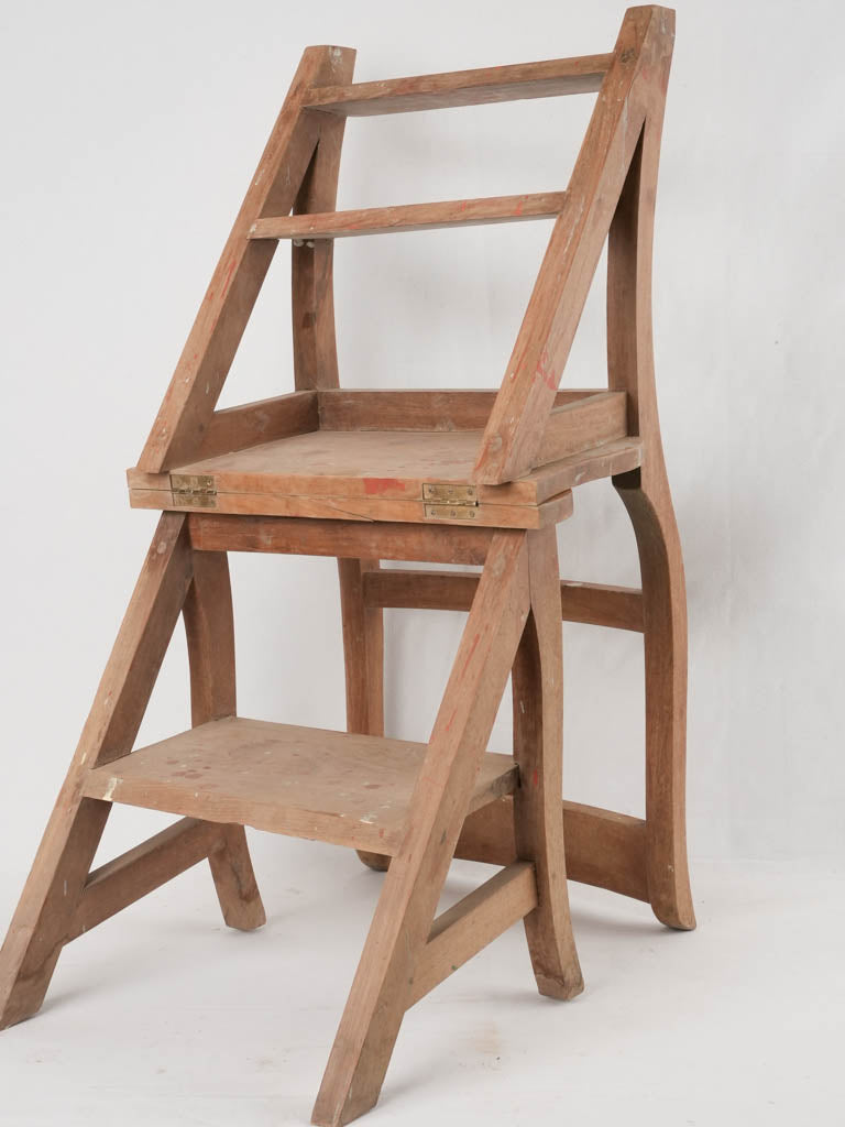 Unique pine ladder-chair hybrid design