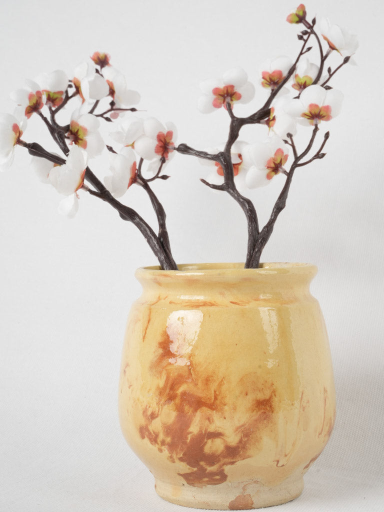 Handmade Marbleized Glaze Jam Jar