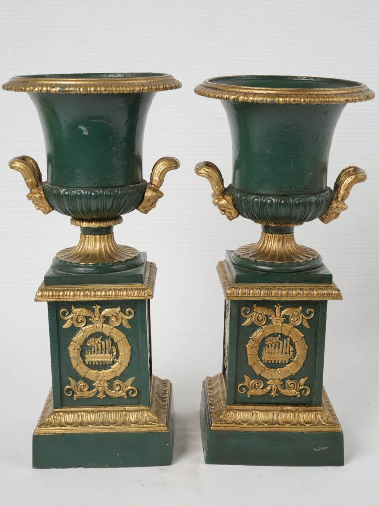 Sophisticated Gilded French Urns