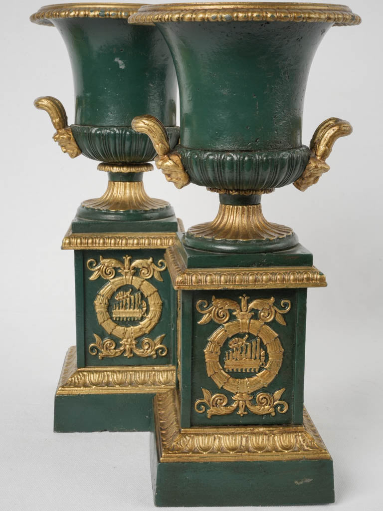 Ornate 19th-Century French Neoclassical Urns