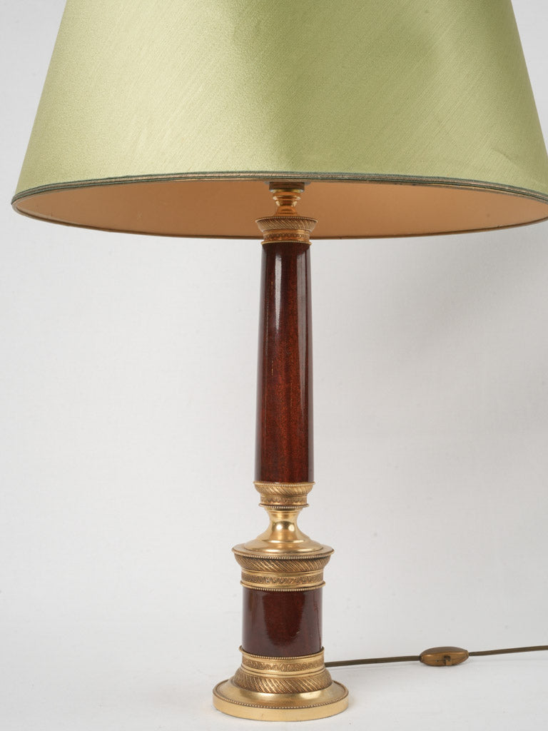 Timeless Neoclassical Green Table Lamp