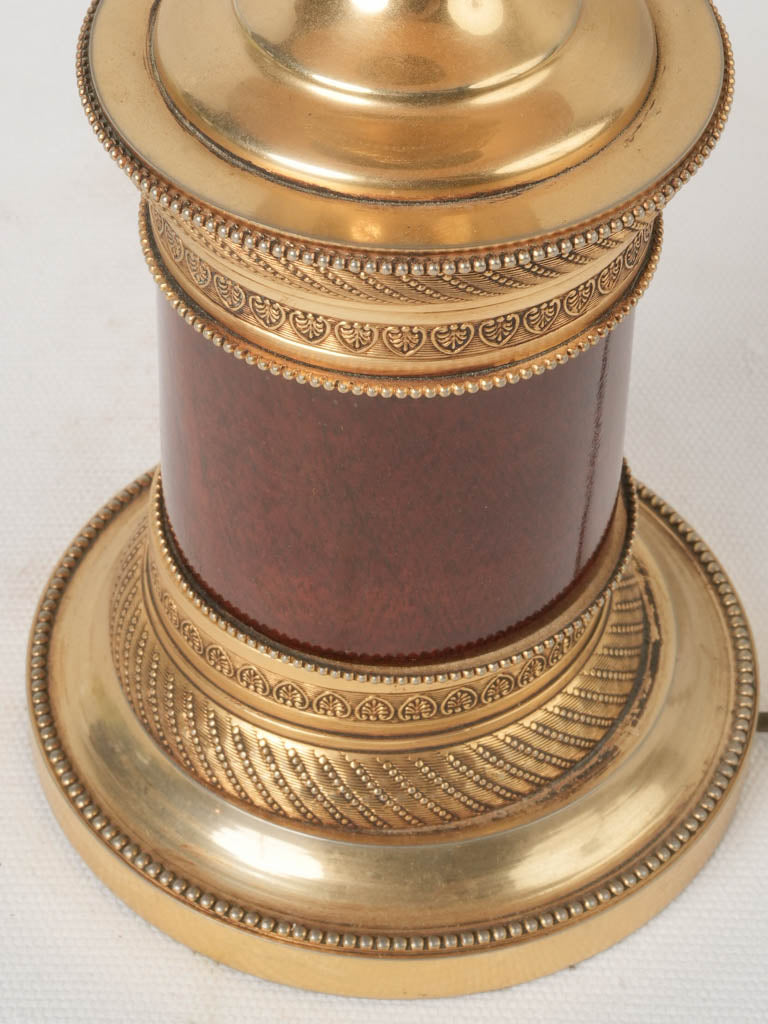 Opulent Gilt-Bronze Detailed Table Lamp