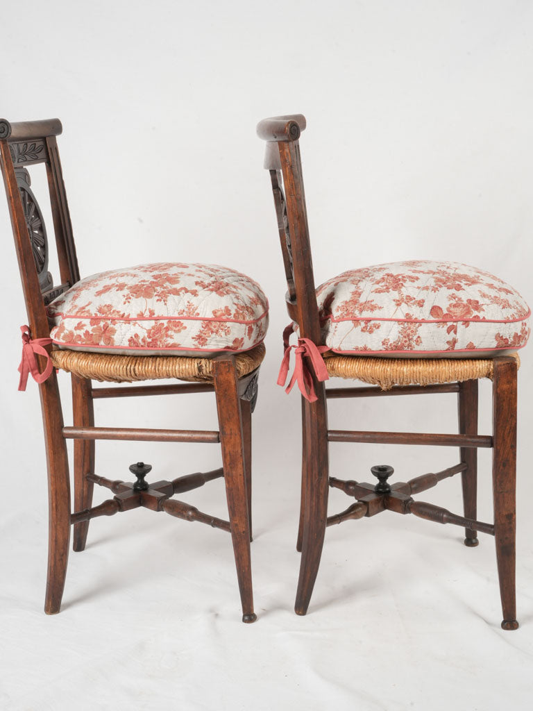 Finely crafted decorative antique chairs