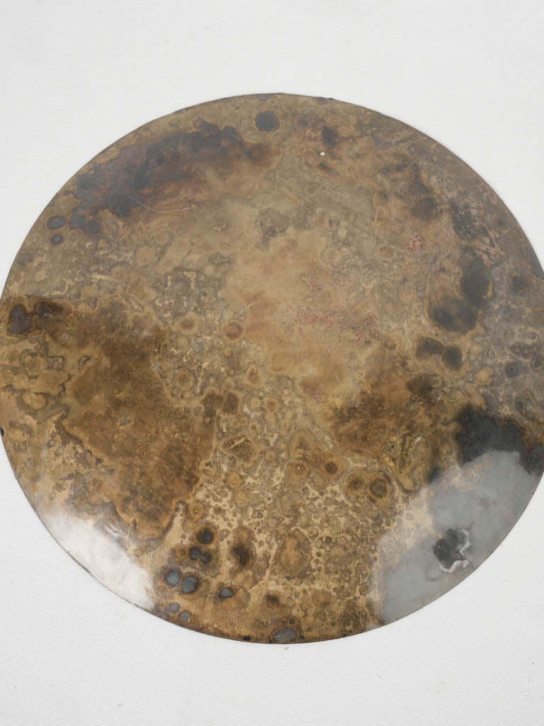 Deep earthy celestial brass plate