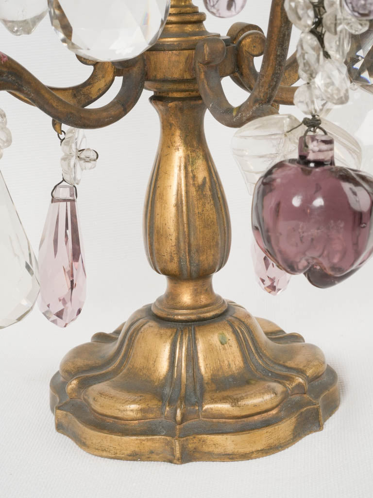 Timeless vintage Murano glass candelabras