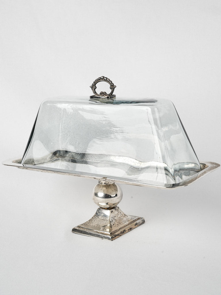 Charming vintage French blown glass cloche