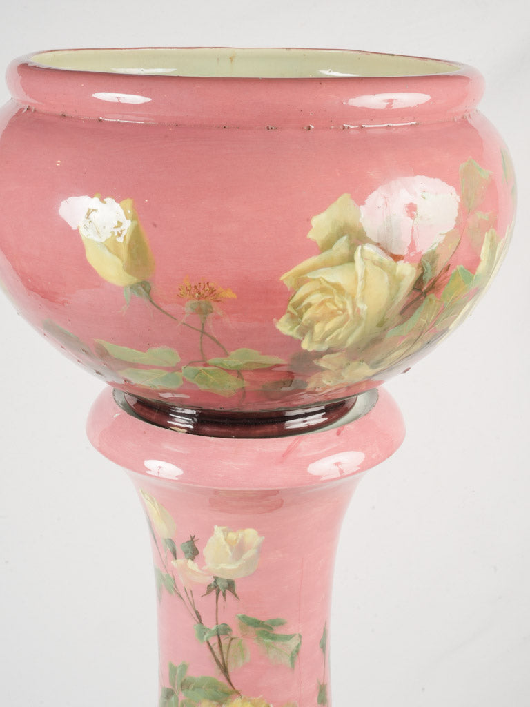 Vintage pink cachepot  