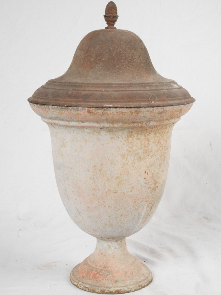 Antique 19th-century cast iron urn