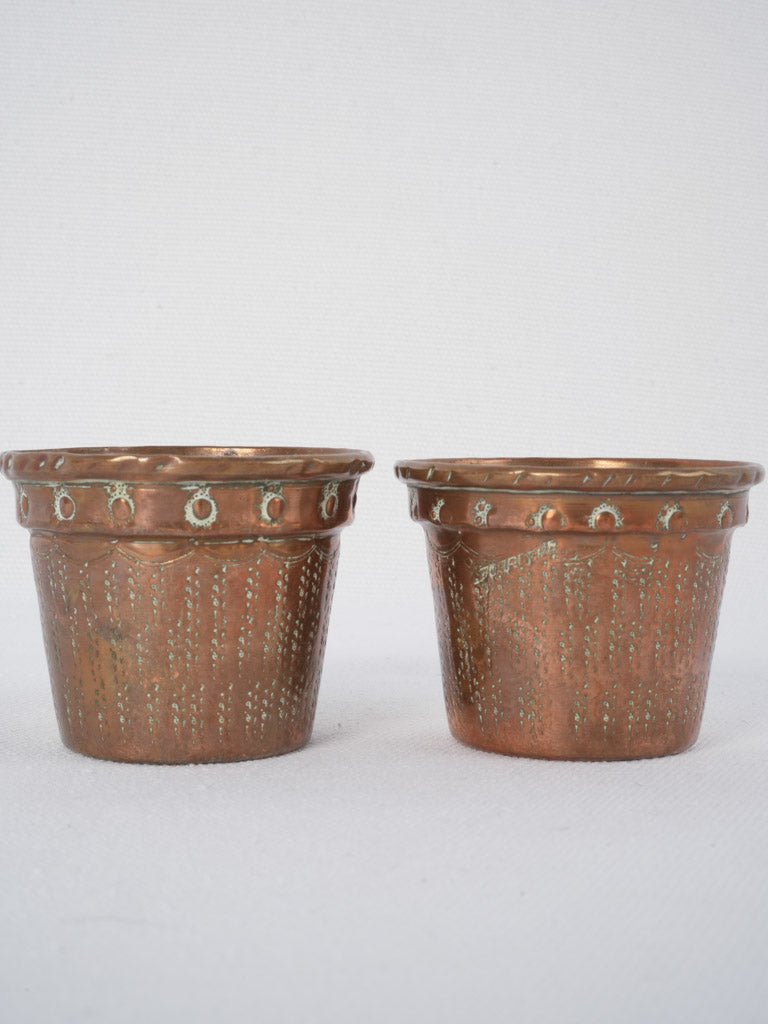 Rustic 19th-century cake baking molds