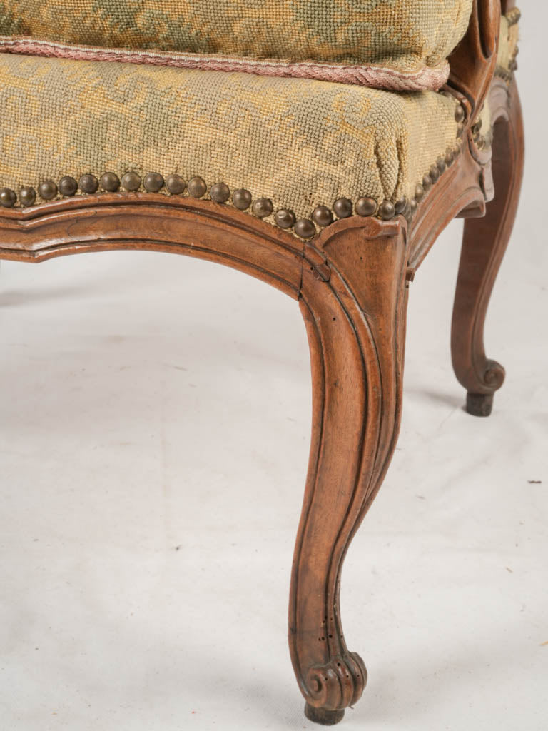 Historic cabriole legs armchair