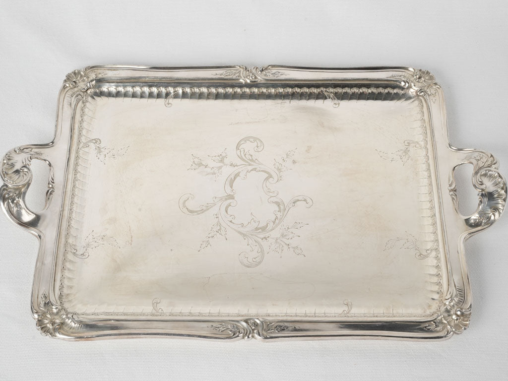 Rare, vintage, collectible silver plate tray