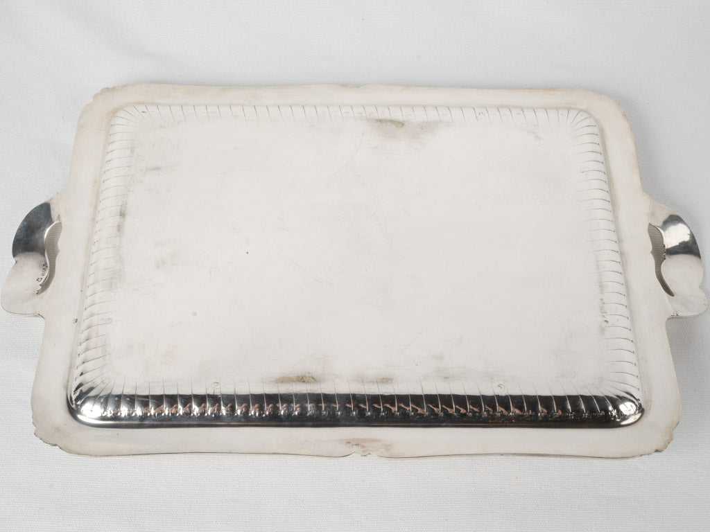 Ornate, historical, Gallia Christofle silver tray