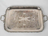 Stylish Antique English Silver Tray