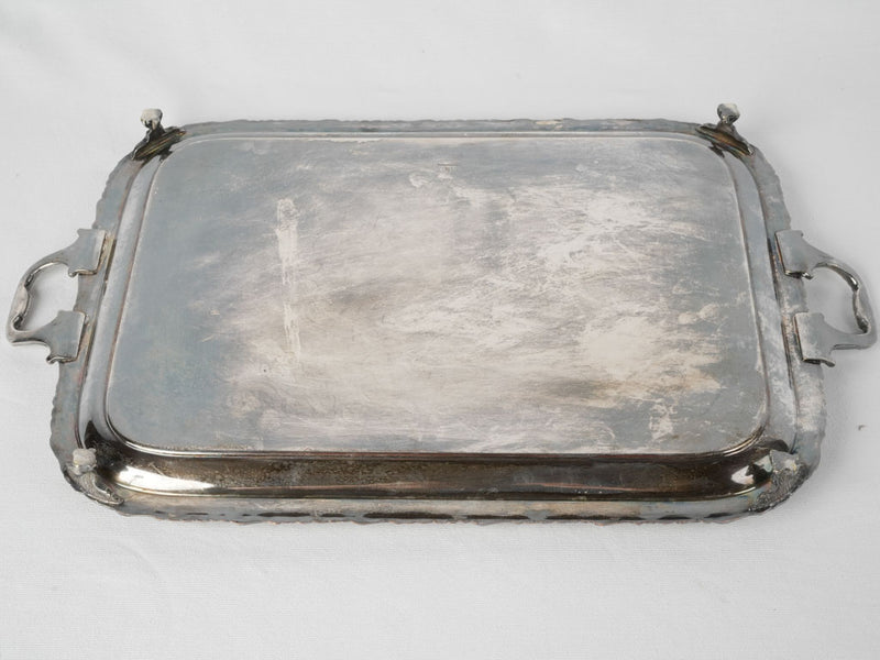 Vintage English Silver-Copper Hallmarked Tray