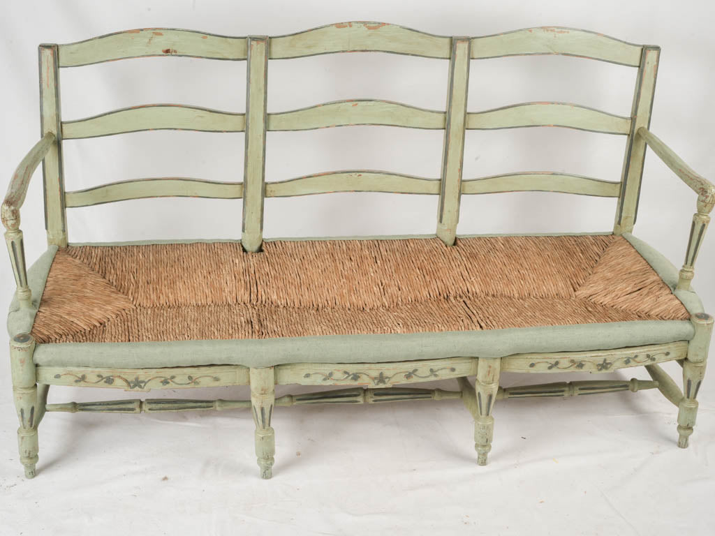 Understated ornamental rustic bench