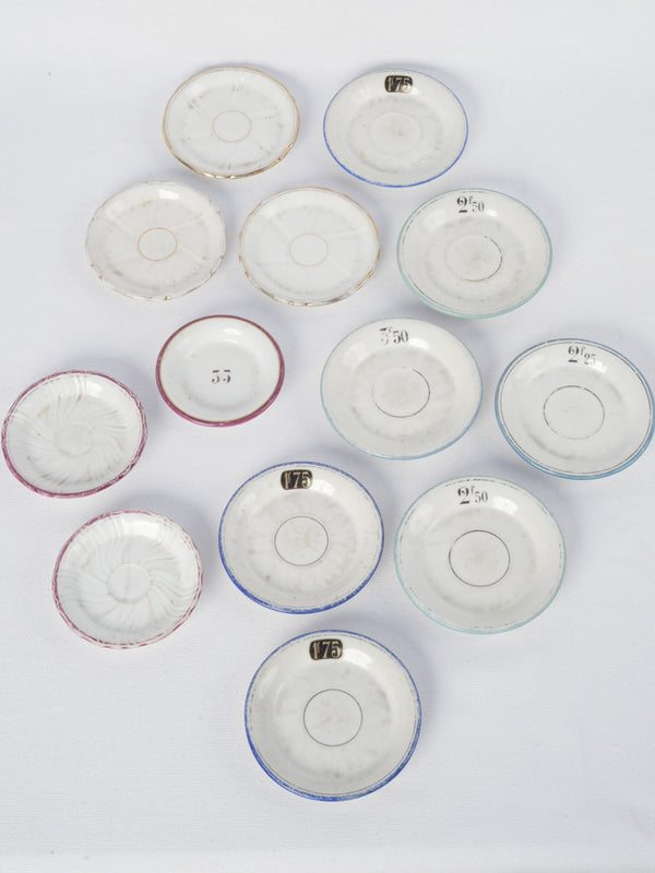 Vintage French billing dishes