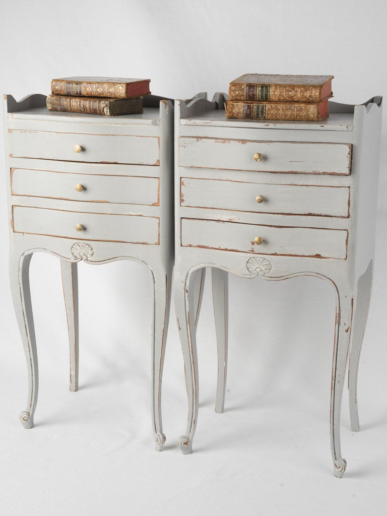 Classic French nightstands, elegant, refurbished