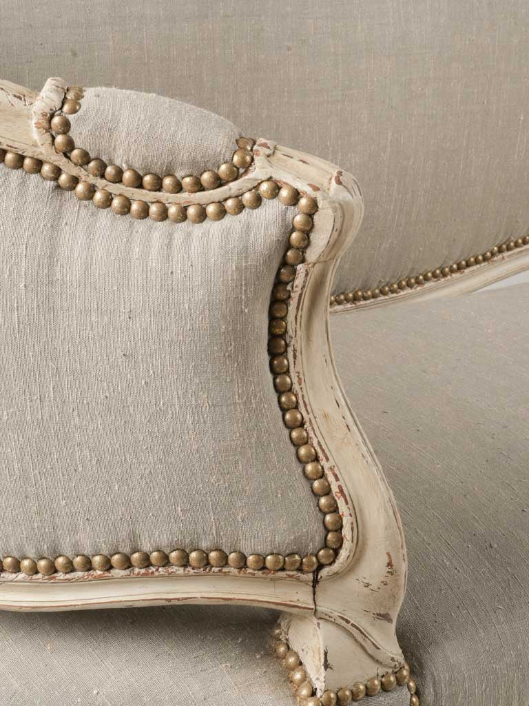 Luxurious woven silk upholstery sofa  