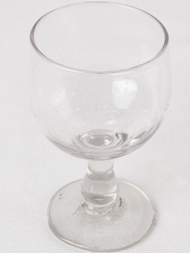 RESERVED CS Antique French bistro wine glasses - set of 8