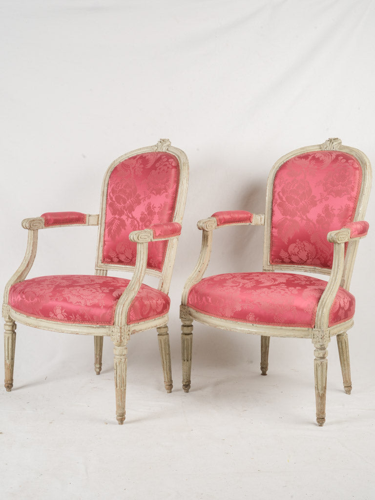 Vintage Provençal Louis XVI armchairs  