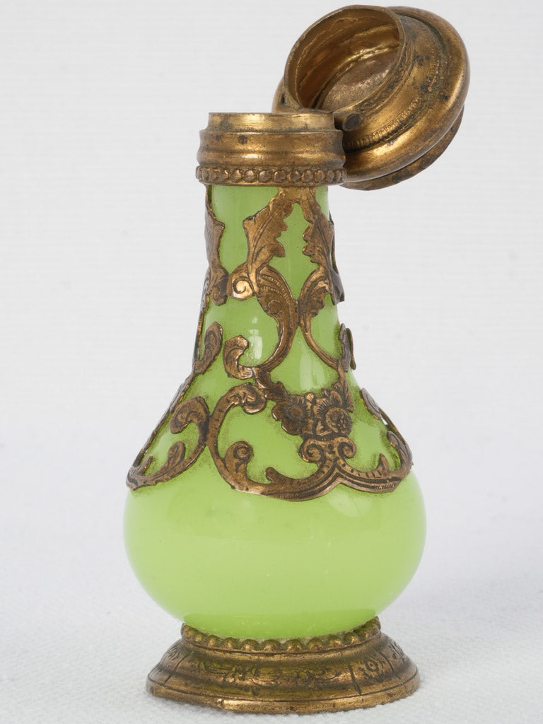 Elegant, Opaline Glass Herbal Powder Holder