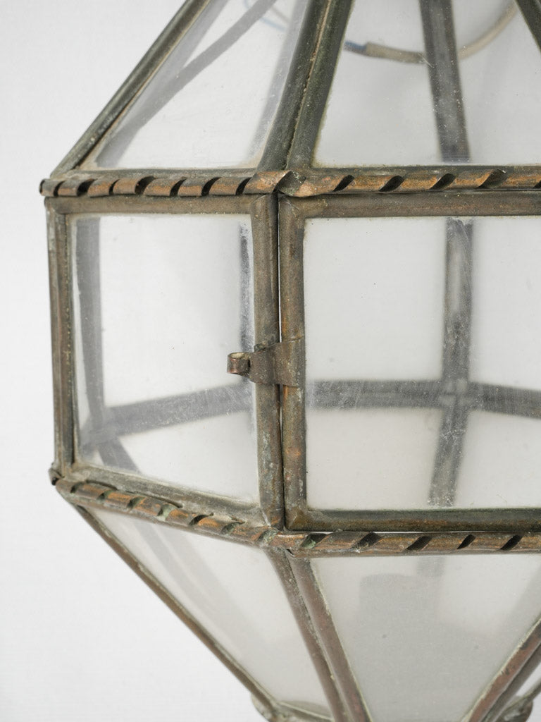 Tarnished rustic Parisian lantern