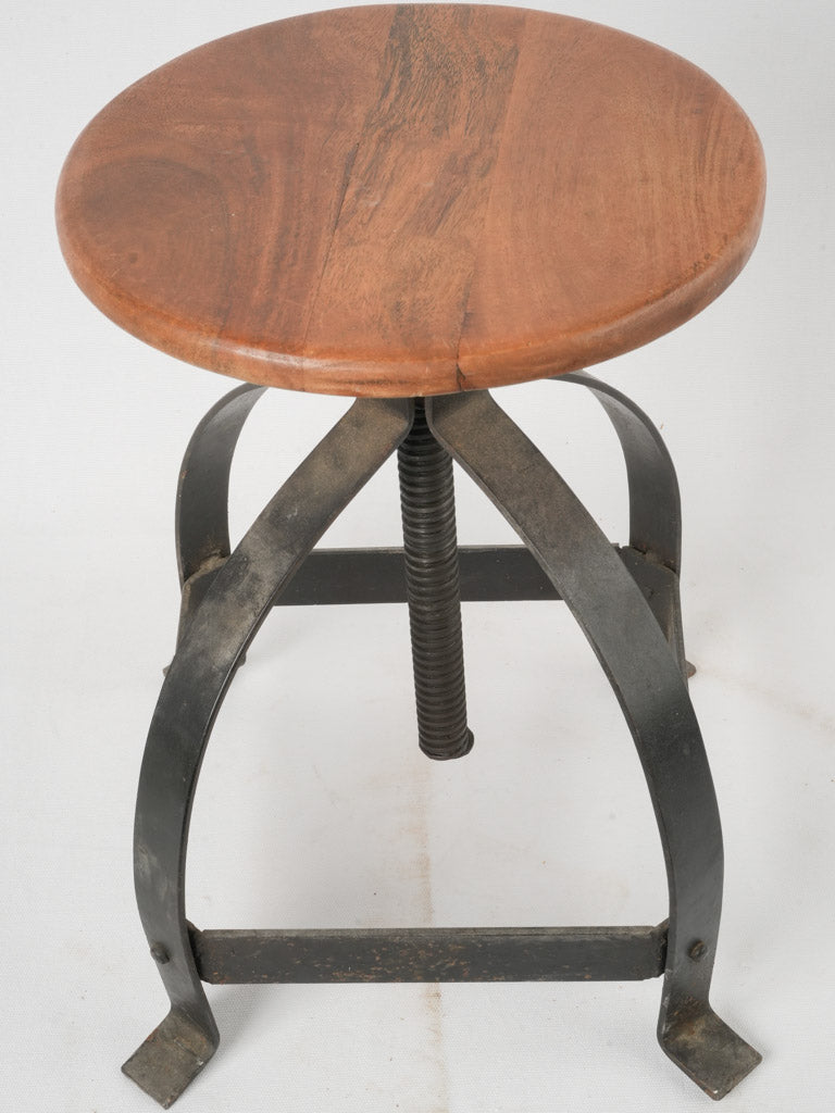 Raw material 1930s iron stool